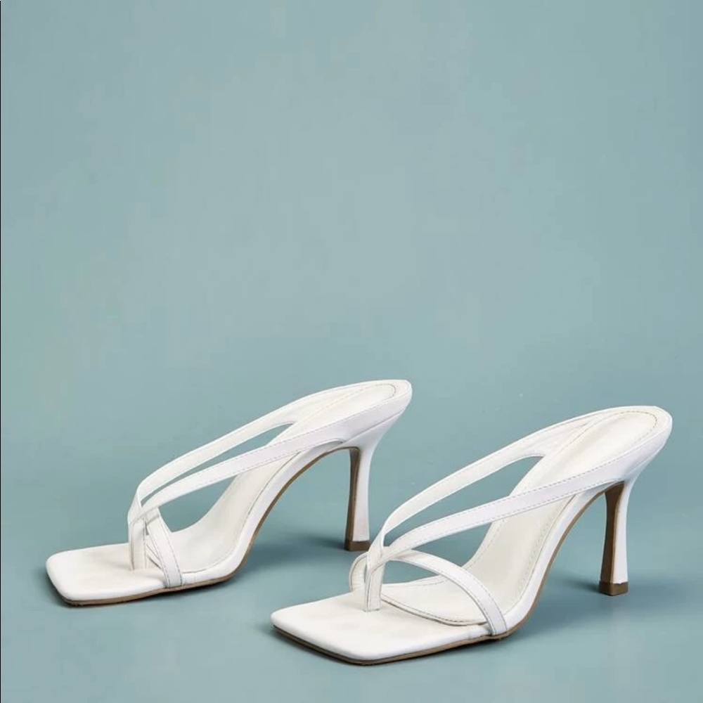 White Heeled Mules ☁️ - Picture 4 of 4